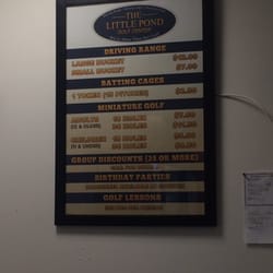 Little Pond Golf Center - Pricing list