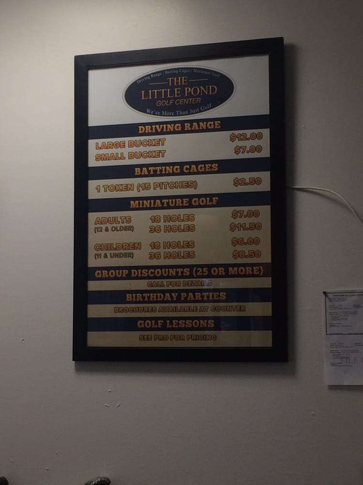 LITTLE POND GOLF CENTER Updated October 2024 1110 Chews Landing Rd