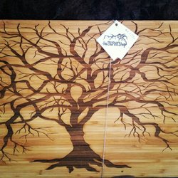 The Burnt Shop - Square tree wedding board