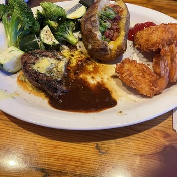 Miller's Ale House - Undercooked vegetables. Oh yeah there was steak and shrimp. - Sports Bars Near Me - Woodbridge, New Jersey