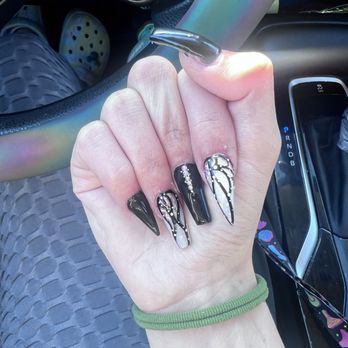 Pinky’s Nail & Spa - Acrylics, with acrylic ombré and painted drawing - Nail Salons Near Me - San Antonio, Texas Pinky’s Nail & Spa - Acrylics, with acrylic ombré and painted drawing - Nail Salons Near Me - San Antonio, Texas
