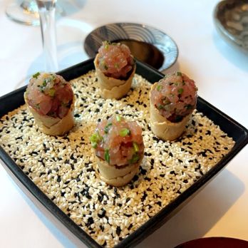 Wolfdale's Cuisine Unique - Tuna cones. - New American Near Me - Tahoe City, California Wolfdale's Cuisine Unique - Tuna cones. - New American Near Me - Tahoe City, California