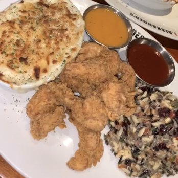 J. Alexander's - Chicken tender platter, Mac n cheese , Oreo and wild rice. - New American Near Me - Atlanta, Georgia