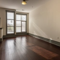 Chapel Hill North Apartments - Living area with floor-to-ceiling windows