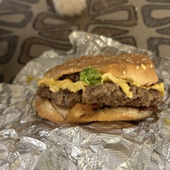 Five Guys - Bacon Cheeseburger - Yum! - Burgers Near Me - Alexandria, Virginia