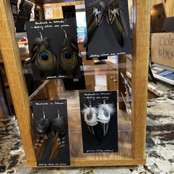 Honeyville - Feather earrings (about $60 in 2023)