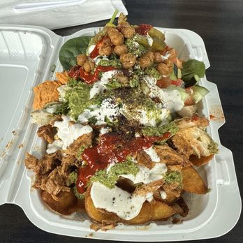 Hummus Way - Loaded fries with chicken - Middle Eastern Near Me - Santa Ana, California Hummus Way - Loaded fries with chicken - Middle Eastern Near Me - Santa Ana, California