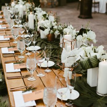 DANG! Fine Rentals & Designs - Modern Farm Table rental. Photo http://hannahcostello.com/ - Party & Event Planning Near Me DANG! Fine Rentals & Designs - Modern Farm Table rental. Photo http://hannahcostello.com/ - Party & Event Planning Near Me