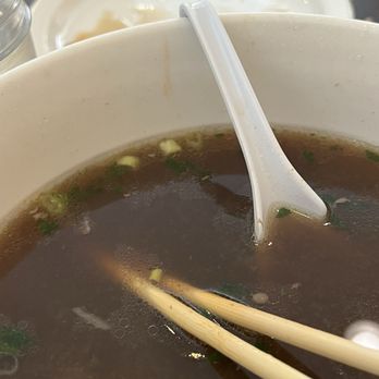 Phorage - Oily bone broth soup . You can see the separation of the soup - Vietnamese Near Me - Los Angeles, California Phorage - Oily bone broth soup . You can see the separation of the soup - Vietnamese Near Me - Los Angeles, California