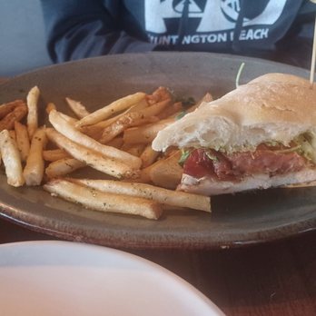 Eureka! - Half of Napa Grilled Chicken Sandwich & Fries - Burgers Near Me - Claremont, California Eureka! - Half of Napa Grilled Chicken Sandwich & Fries - Burgers Near Me - Claremont, California