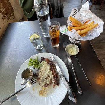 Vermillion 45 - A tough steak and pomme frites. - French Near Me - Kanab, Utah