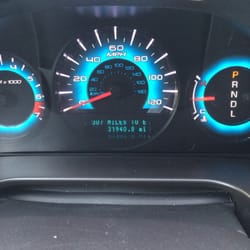 Dollar Car Rental - The dashboard proving the miles on the new car we were promised