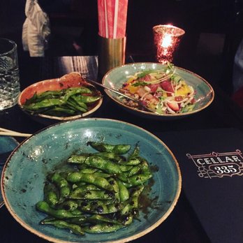 Cellar 335 - Who knew you could make edamame this delicious - Cocktail Bars Near Me - Jersey City, New Jersey