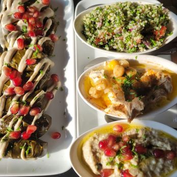 Bella's Kitchen - Spread Sampler with pita bread - Mediterranean Near Me - Pearl River, New York