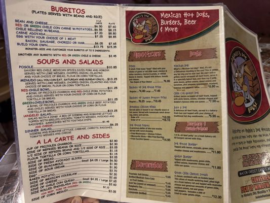 Menu photo 6 Andele's Dog House Las Cruces, NM