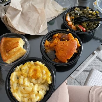 Cornbread - Newark - Side Sides Platter (3) with yams, greens, and mac & cheese - Southern Near Me - Newark, New Jersey
