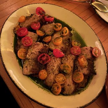 Nancy's Hustle - Ibérico pork jowl - New American Near Me - Houston, Texas