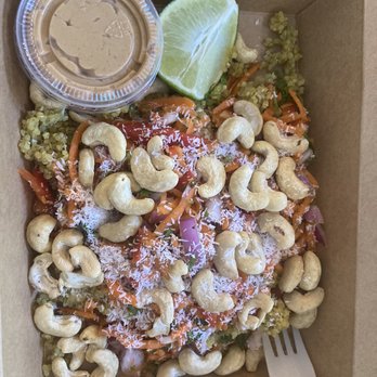 Roots Market Cafe - Thai quinoa bowl - Vegetarian Near Me - Valparaiso, Indiana Roots Market Cafe - Thai quinoa bowl - Vegetarian Near Me - Valparaiso, Indiana
