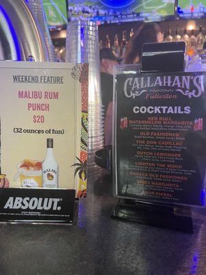 Menu photo 1 Callahan’s Pub Fullerton, CA