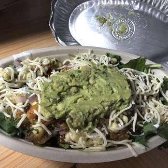 Chipotle Mexican Grill - Salad bowl.. they switched to arugula/spinach instead of romaine - Mexican Near Me - Saint Petersburg, Florida Chipotle Mexican Grill - Salad bowl.. they switched to arugula/spinach instead of romaine - Mexican Near Me - Saint Petersburg, Florida