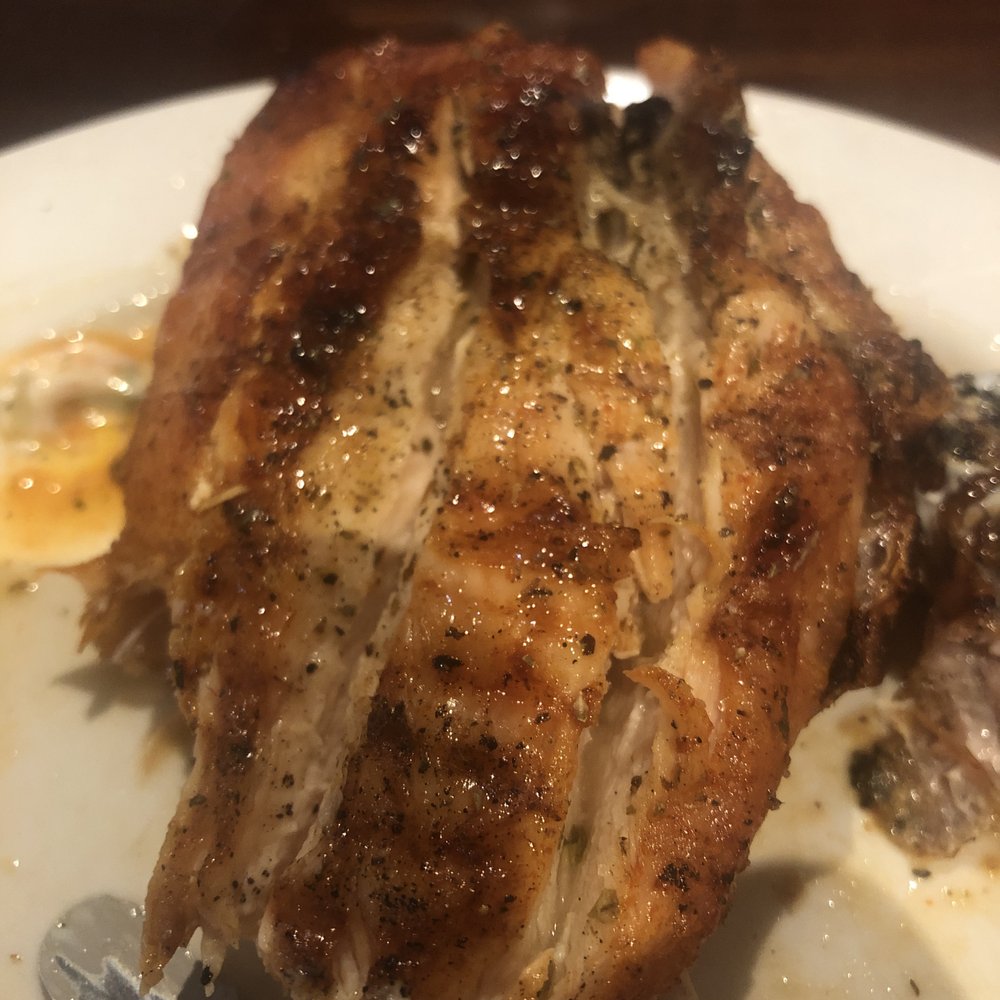 Their signature Greek chicken was disappointing. Their signature Greek chicken was disappointing.