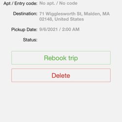 Independent Taxi Operators Association - Taco reservation confirmation
