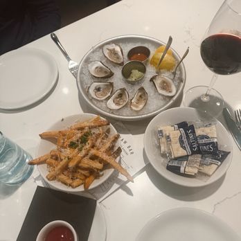 St. James - Oysters and truffle fries - boyfriend said these are some of the best oysters he's had! - Seafood Near Me - Thomasville, Georgia