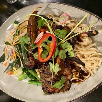 Lemon Grass Restaurant - Lamb chops over garlic noodles - Asian Fusion Near Me - Sacramento, California Lemon Grass Restaurant - Lamb chops over garlic noodles - Asian Fusion Near Me - Sacramento, California
