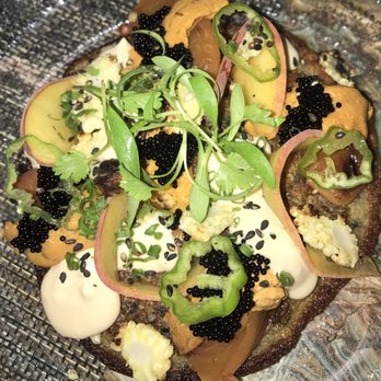 Leña Brava - Uni pancake $27 amaizin - Seafood Near Me - Chicago, Illinois