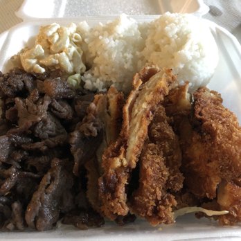 Aloha Grill - A Hawaiian BBQ - Diamond Head Mix Combo Plate - yummy! - Hawaiian Near Me - Tualatin, Oregon Aloha Grill - A Hawaiian BBQ - Diamond Head Mix Combo Plate - yummy! - Hawaiian Near Me - Tualatin, Oregon