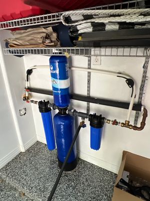 Salt-Free Whole House Water Filter—iSpring - Get pure, clean water from every tap—naturally, and without any added salt! Our iSpring no-salt, whole house filtration system offers pure, refreshing water for bathing, drinking, and everything in between—naturally! Great choice for families who care about their health and the environment. Professional installation by our family owned, local business.
How it works:
- Multi-stage filtration: Layers of sediment and carbon filters eliminate particles and chemicals
- Salt-free technology: Eco-friendly; prevents hard water scaling without sodium or chemicals
- Maintains beneficial minerals: Keeps healthy minerals in your water—no slippery feel
Under contract with Bats Plumbing | RMP LIC #45378 Salt-Free Whole House Water Filter—iSpring - Get pure, clean water from every tap—naturally, and without any added salt! Our iSpring no-salt, whole house filtration system offers pure, refreshing water for bathing, drinking, and everything in between—naturally! Great choice for families who care about their health and the environment. Professional installation by our family owned, local business.
How it works:
- Multi-stage filtration: Layers of sediment and carbon filters eliminate particles and chemicals
- Salt-free technology: Eco-friendly; prevents hard water scaling without sodium or chemicals
- Maintains beneficial minerals: Keeps healthy minerals in your water—no slippery feel
Under contract with Bats Plumbing | RMP LIC #45378