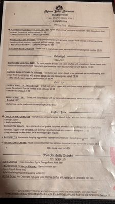 Menu photo 3 Andreas Keller German Restaurant Leavenworth, WA Menu photo 3 Andreas Keller German Restaurant Leavenworth, WA