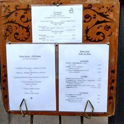 Restaurant La Mandragore - La carte