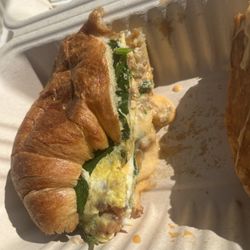 La Petite France - Omelette Sandwich inside