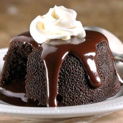 Lava Cake with Ice Cream