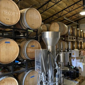 Savage Grace Wines - barrels stacked on a rack - Wine Tasting Room Near Me - Underwood, Washington Savage Grace Wines - barrels stacked on a rack - Wine Tasting Room Near Me - Underwood, Washington