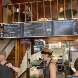 Rush In Dumplings - Menu, front area