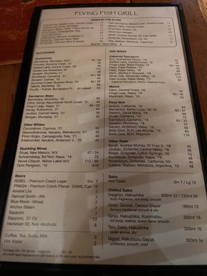 Menu photo 2 Flying Fish Grill Carmel, CA Menu photo 2 Flying Fish Grill Carmel, CA