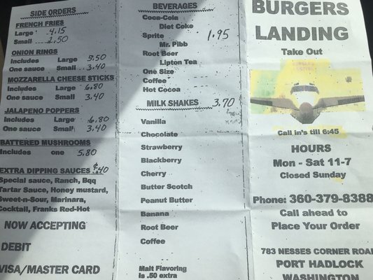 Menu photo 3 Dempseys Burgers  Port Hadlock, WA