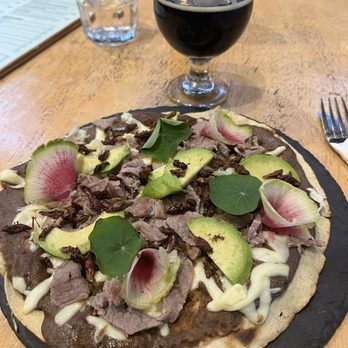 Drunkendog - Now, this was tasty. A Oaxacoan dish, thinking a pizza maybe, it was different and good. Enjoy - Beer Bar Near Me - Ciudad de México, DIF Drunkendog - Now, this was tasty. A Oaxacoan dish, thinking a pizza maybe, it was different and good. Enjoy - Beer Bar Near Me - Ciudad de México, DIF