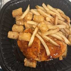 Libby’s BBQ - Bourbon glazes chicken, double