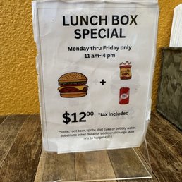 Lunch box special Lunch box special