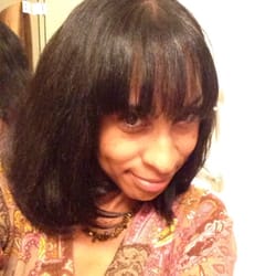 Hair 911 - Day 3- curls fell into a beautiful full style. Still bone straight after being 100 degrees today.
