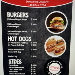 Sissa’s Snack Shack - Delivery Menu