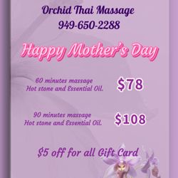 Orchid Thai Massage - Happy Mother's Day~