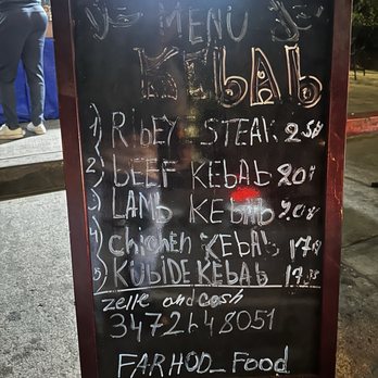 Halal kebab By Farhod - Menu - Kebab Near Me - Los Angeles, California