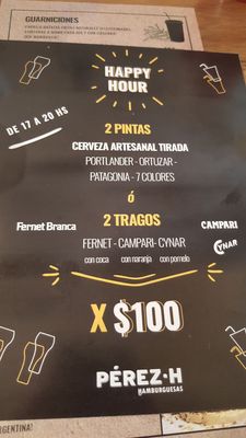 Menu photo 1 Pérez-H Buenos Aires, C