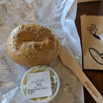 Jeff’s Bagel Run - Rosemary Bagel with Garlic/Herb Butter - Bagels Near Me - Winter Park, Florida Jeff’s Bagel Run - Rosemary Bagel with Garlic/Herb Butter - Bagels Near Me - Winter Park, Florida