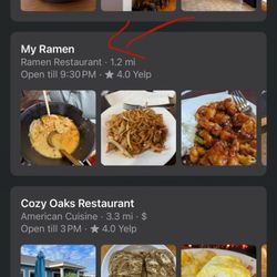 My Ramen - Apple maps
