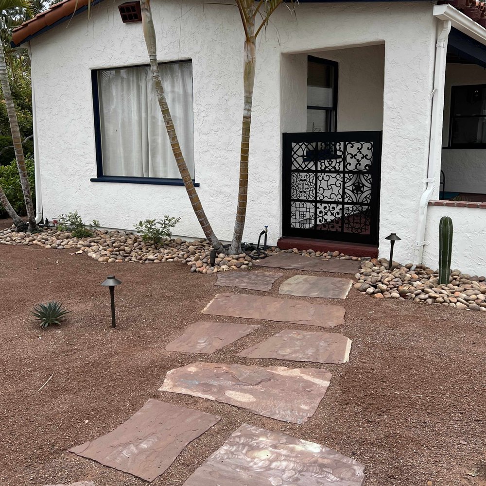 Davinci Gate - Great focal point to replace an old railing in our front yard. Redirects entry to the house. Loads of compliments. Spanish and Modern. - Fences & Gates Near Me - Chula Vista, California Davinci Gate - Great focal point to replace an old railing in our front yard. Redirects entry to the house. Loads of compliments. Spanish and Modern. - Fences & Gates Near Me - Chula Vista, California